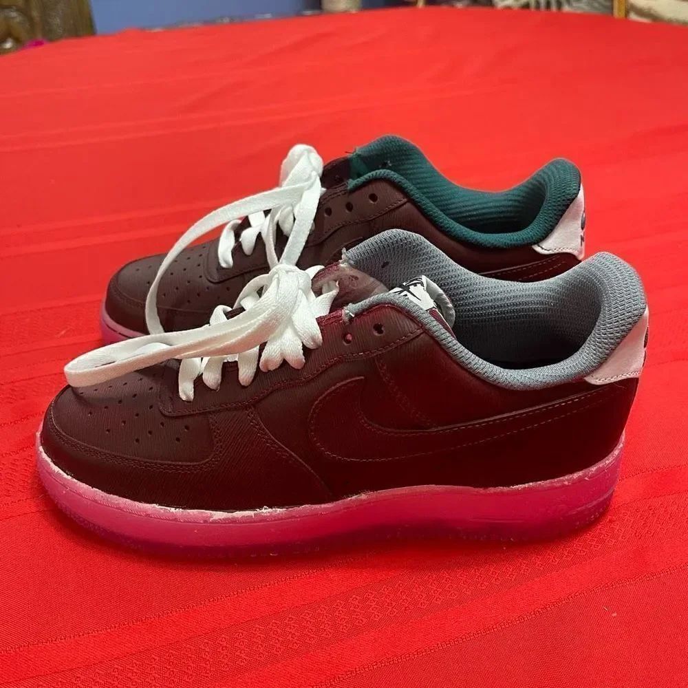 Nike Air Force 1 Red Pink Custom Painted Sneakers Shoes Men’s Size 7